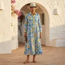 TANVI MULTI PANEL LONG DRESS