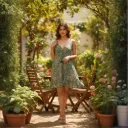 SHORT DRESS FLORAL PRINT