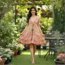 SHORT DRESS MIX FLORAL PRINT