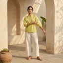 KANIKA GATHERED COLLAR TOP