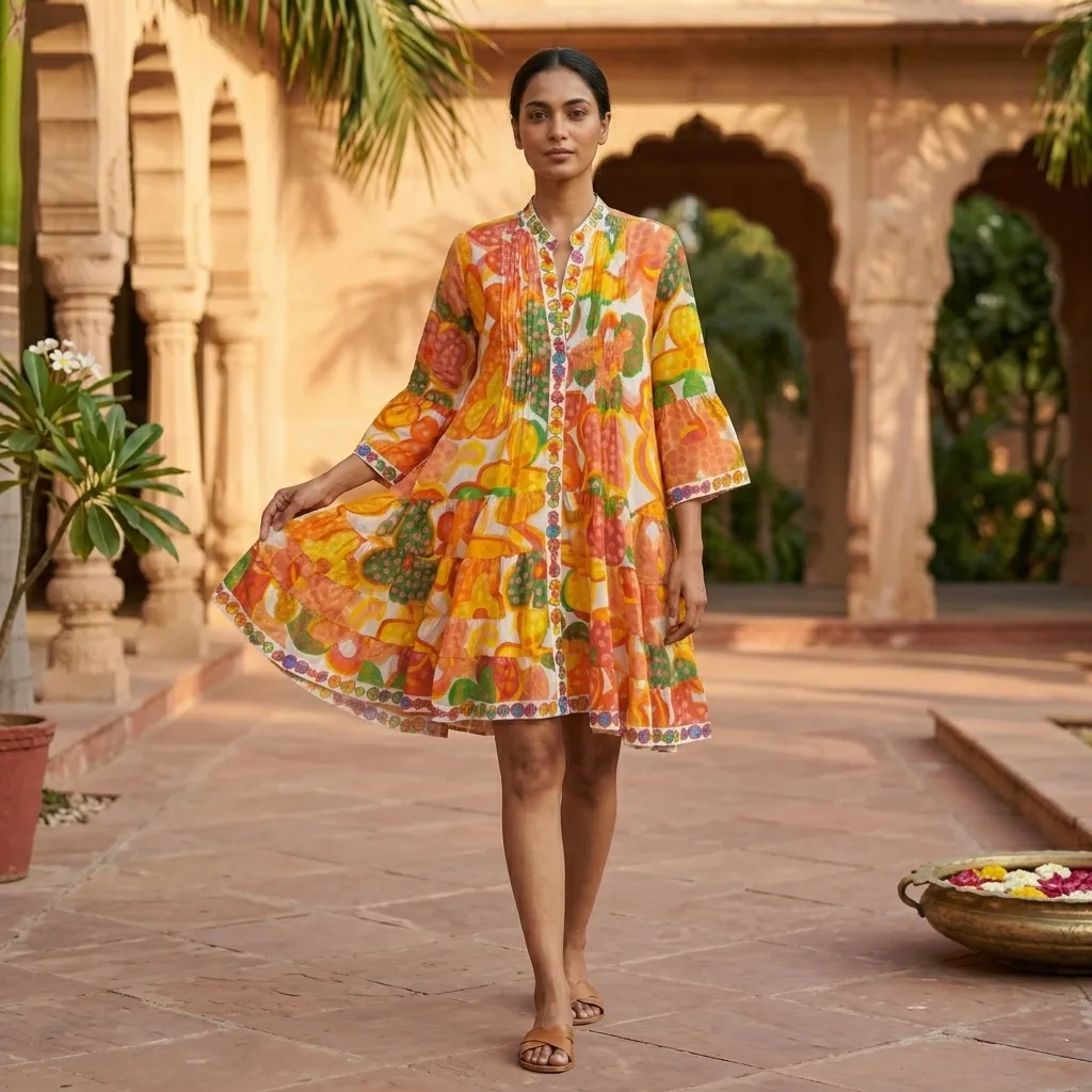 AAKRUTI PINTEX  SHORT DRESS