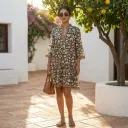 MALTI V-NECK SHORT DRESS