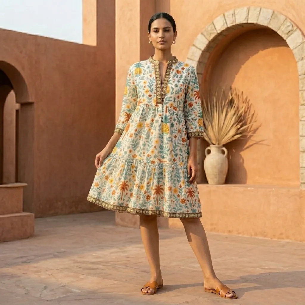 MALTI V-NECK SHORT DRESS