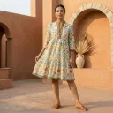 MALTI V-NECK SHORT DRESS