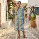 TIYA CAMBRIC CLASSIC LONG SHIRT