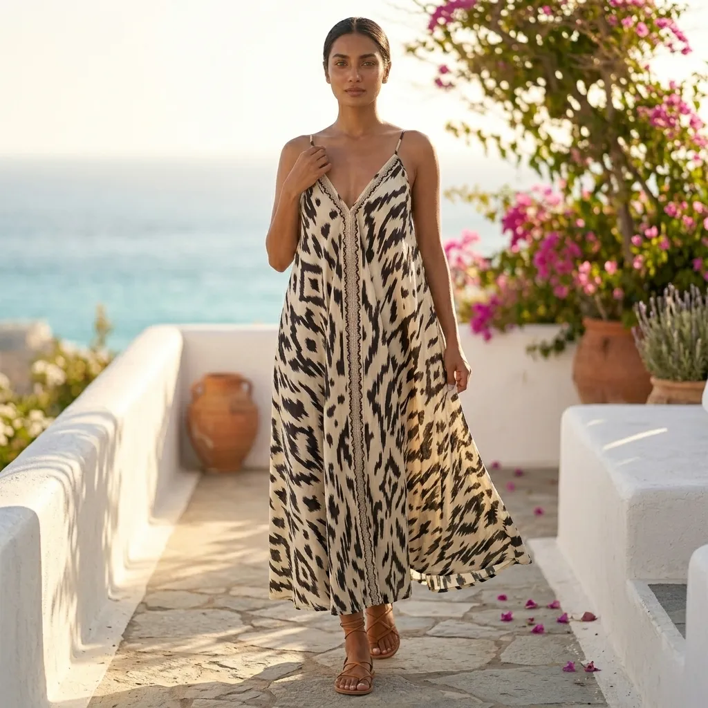 ADITI STRAP SHOULDER LONG DRESS