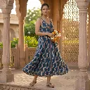 ADITI STRAP SHOULDER LONG DRESS