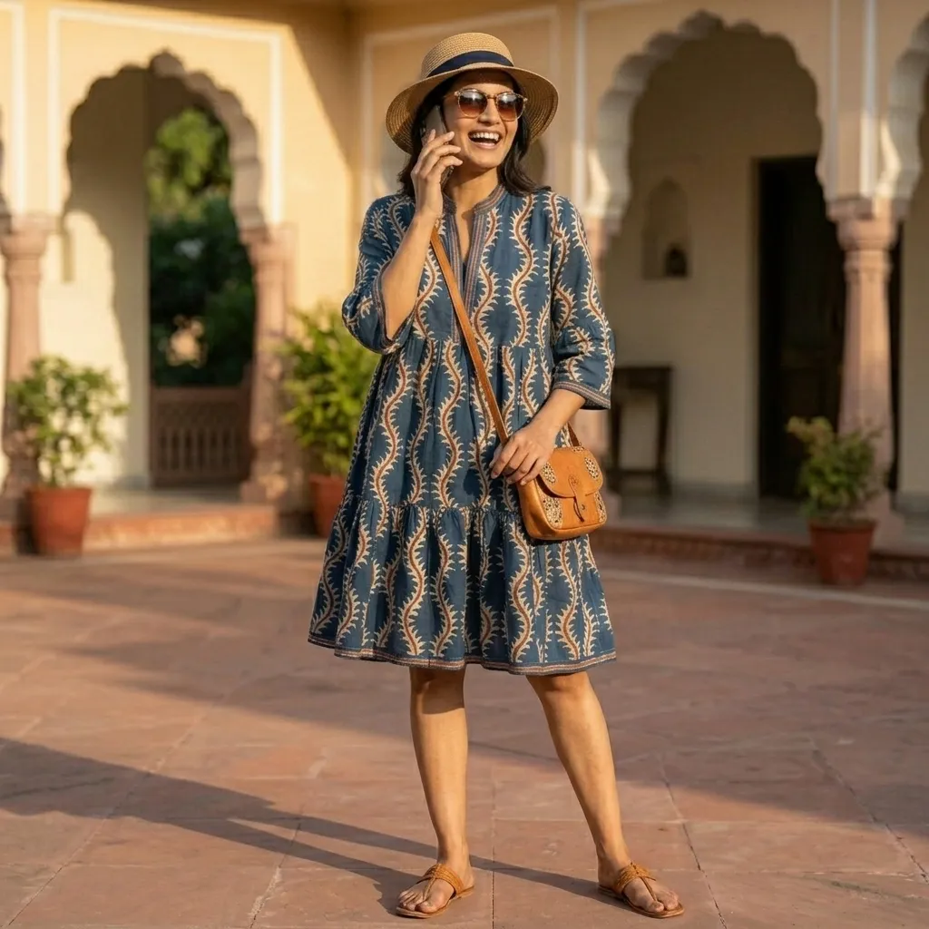 MALTI V-NECK SHORT DRESS