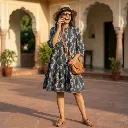 MALTI V-NECK SHORT DRESS