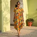 SOUMYA  FRONT POCKETS LONG DRESS