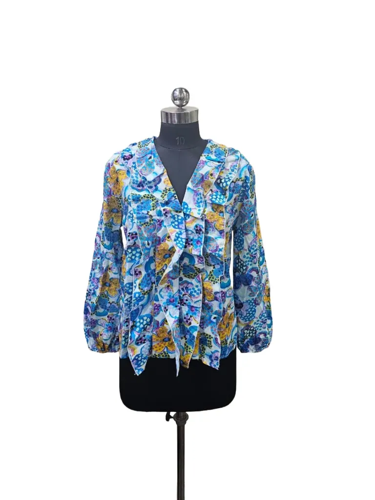 NISHA RUFFLED TOP