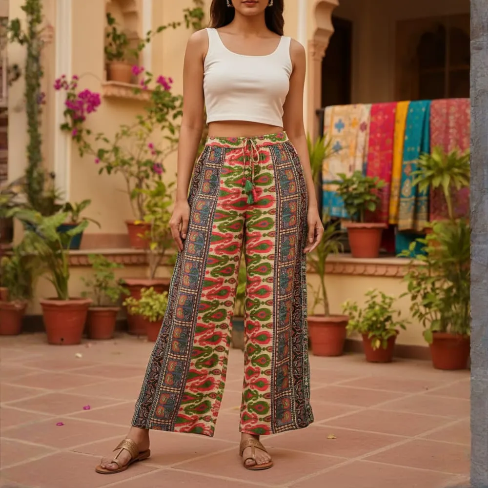 TROUSER VIBRANT HERITAGE PRINT