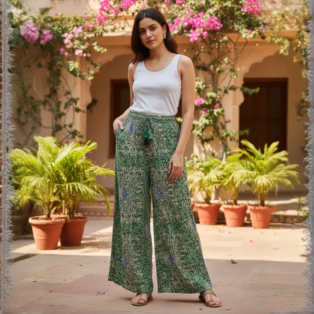 [CB-1038-58] TROUSER CLASSIC FLORAL PRINT