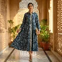 TANVI LUXE DOBBY LONG DRESS
