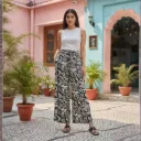 TROUSER CLASSICAL BOTANICAL PRINT
