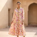 TANVI COTTON EMBROIDERY LONG DRESS