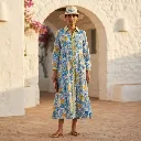 TANVI CAMBRIC CLASSIC  LONG DRESS