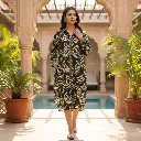 TIYA LUXE DOBBY LONG SHIRT