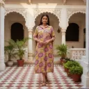 PRINTED MAXI SHIRT DRESS