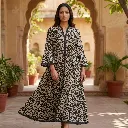 TEENA STRIPPED LONG DRESS