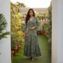 LONG DRESS FLORAL PRINT