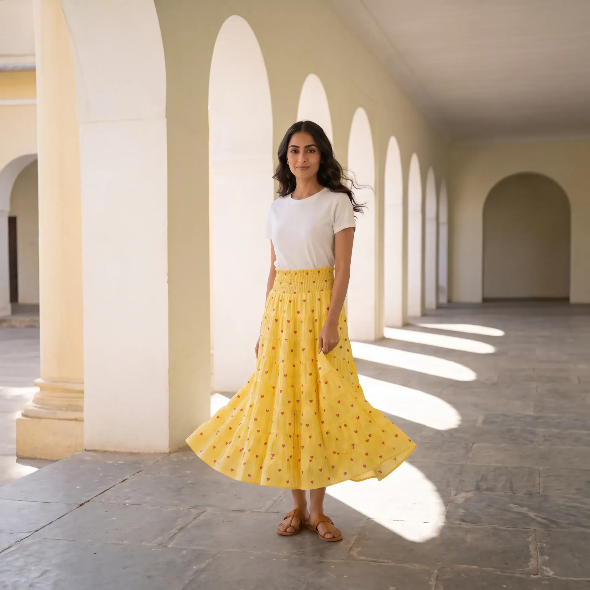 PANKHI HEARTS LONG SKIRT
