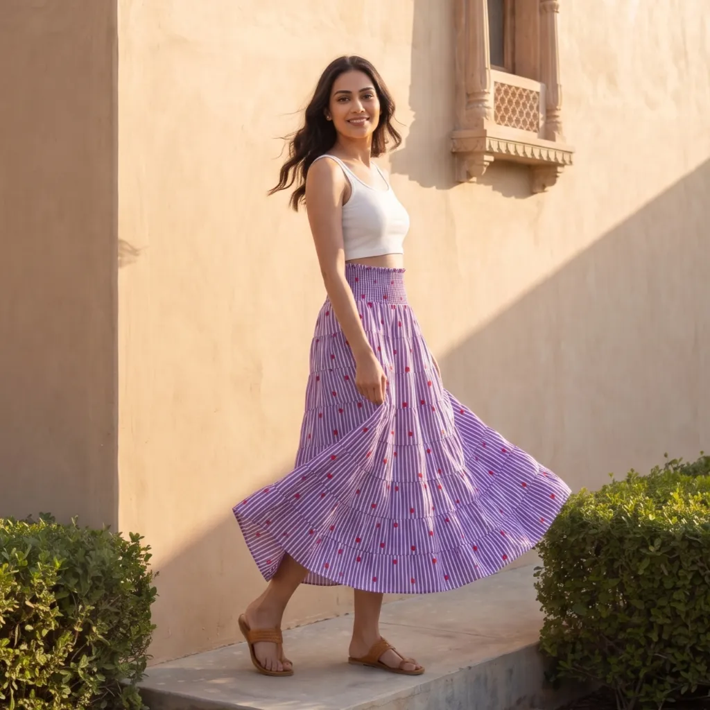 PANKHI HEARTS LONG SKIRT