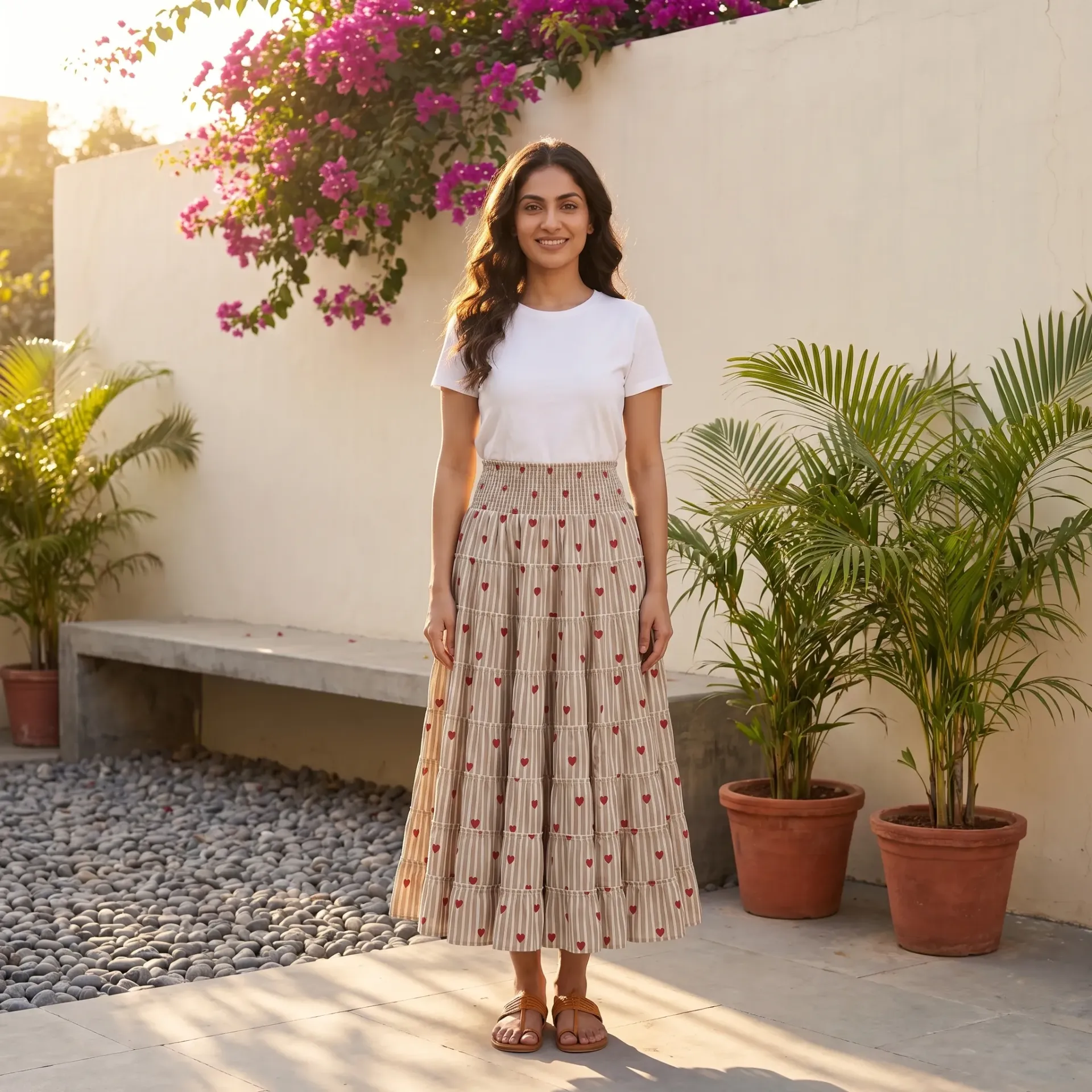 PANKHI HEARTS LONG SKIRT