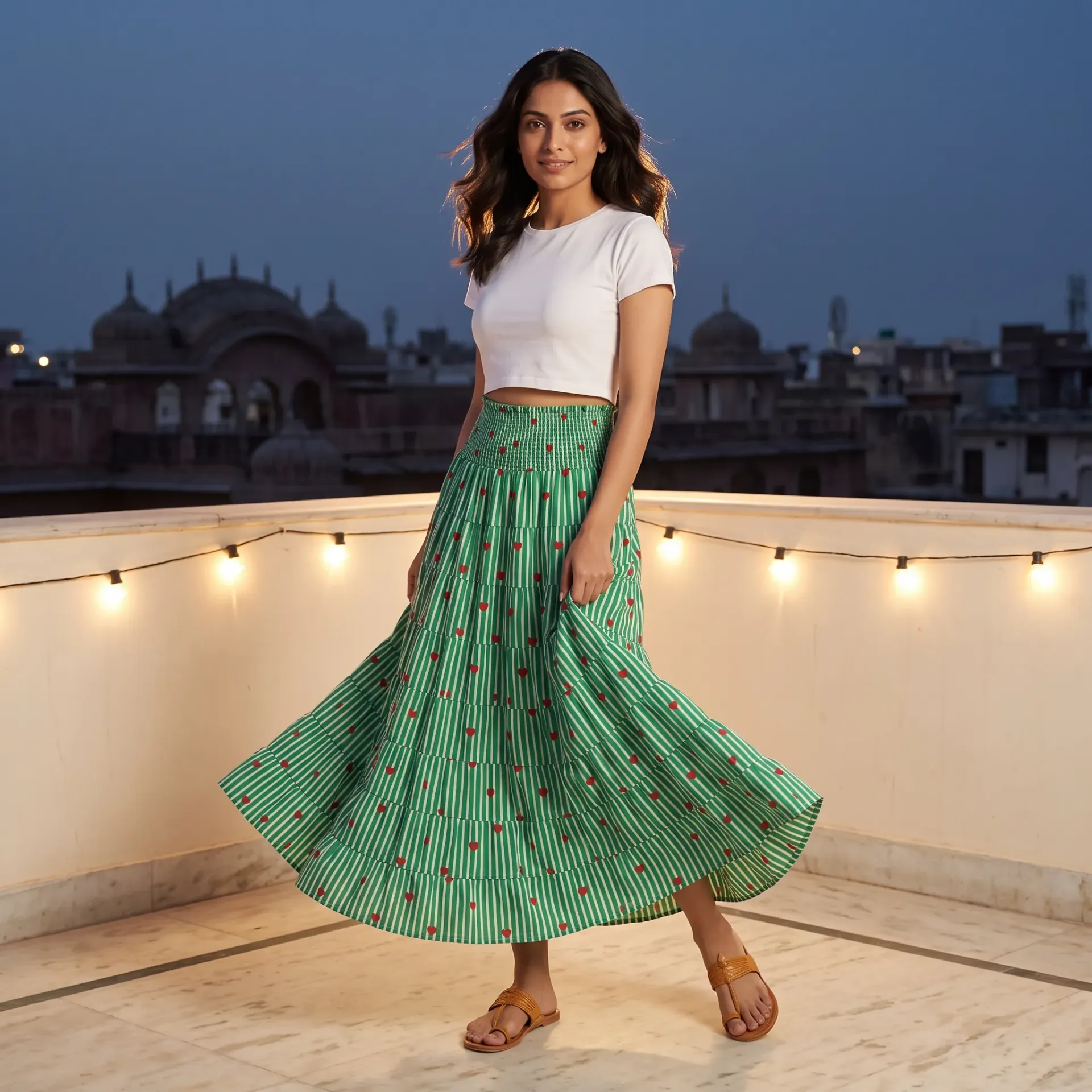 PANKHI HEARTS LONG SKIRT
