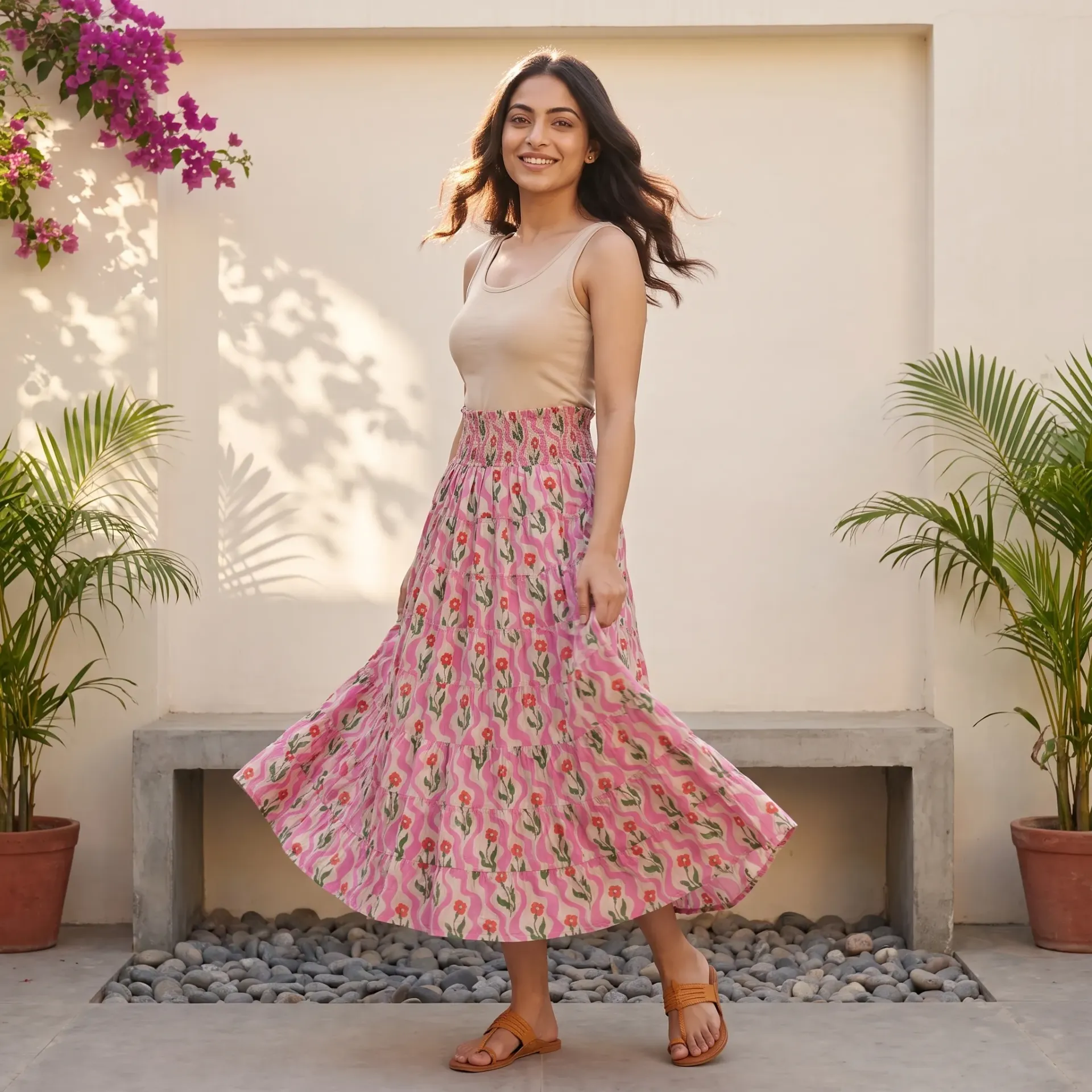 PANKHI FLORAL LONG SKIRT