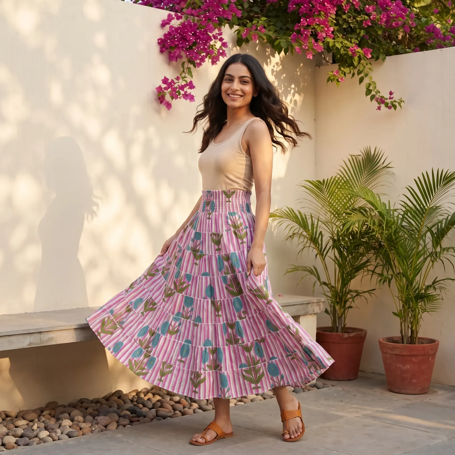 PANKHI FLORAL LONG SKIRT