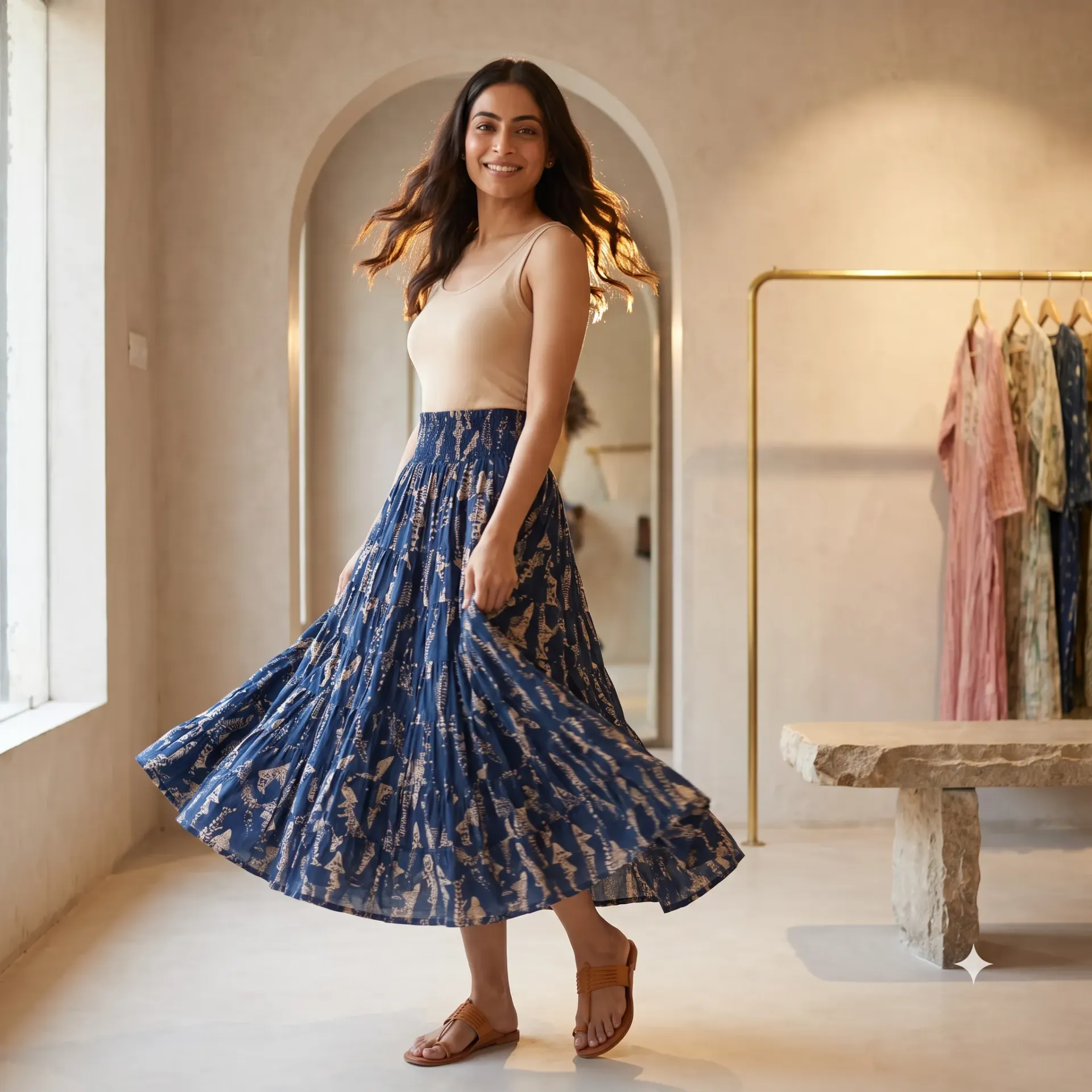 PANKHI ABSTRACT LONG SKIRT