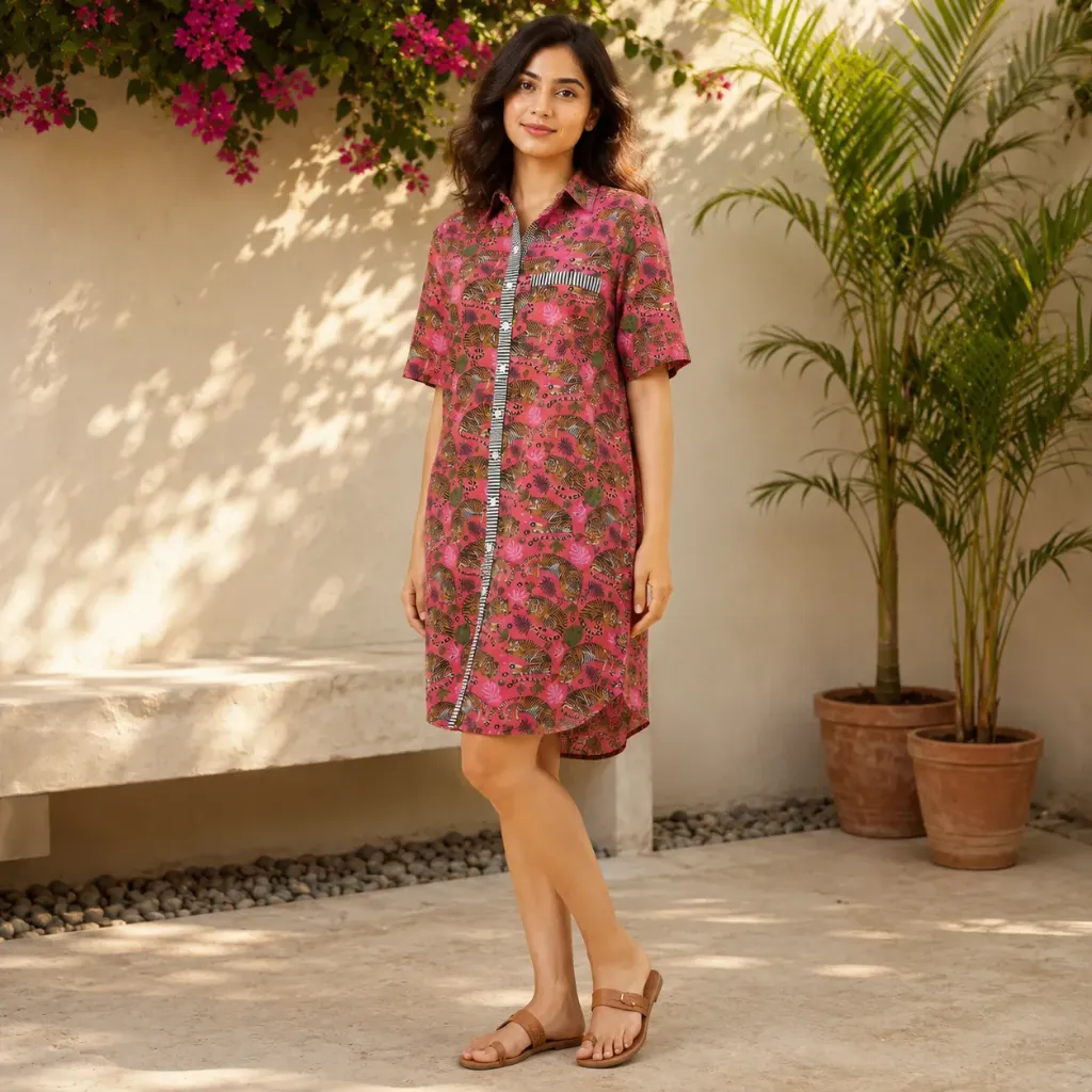 MEGHA ABSTRACT LONG SHIRT