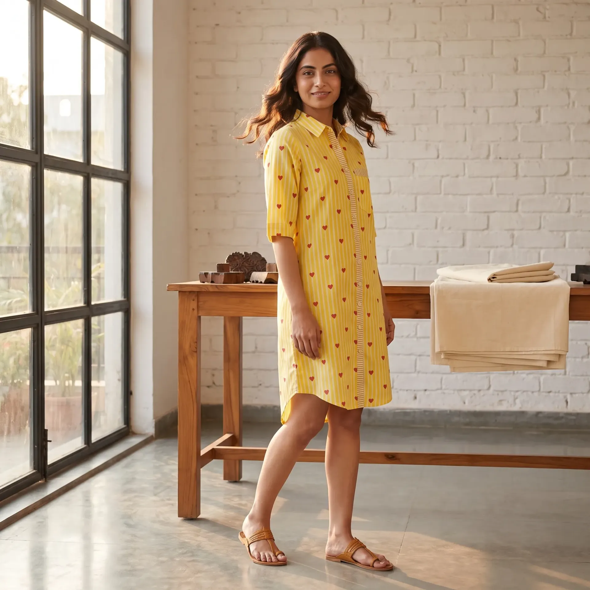 MEGHA HEARTS LONG SHIRT