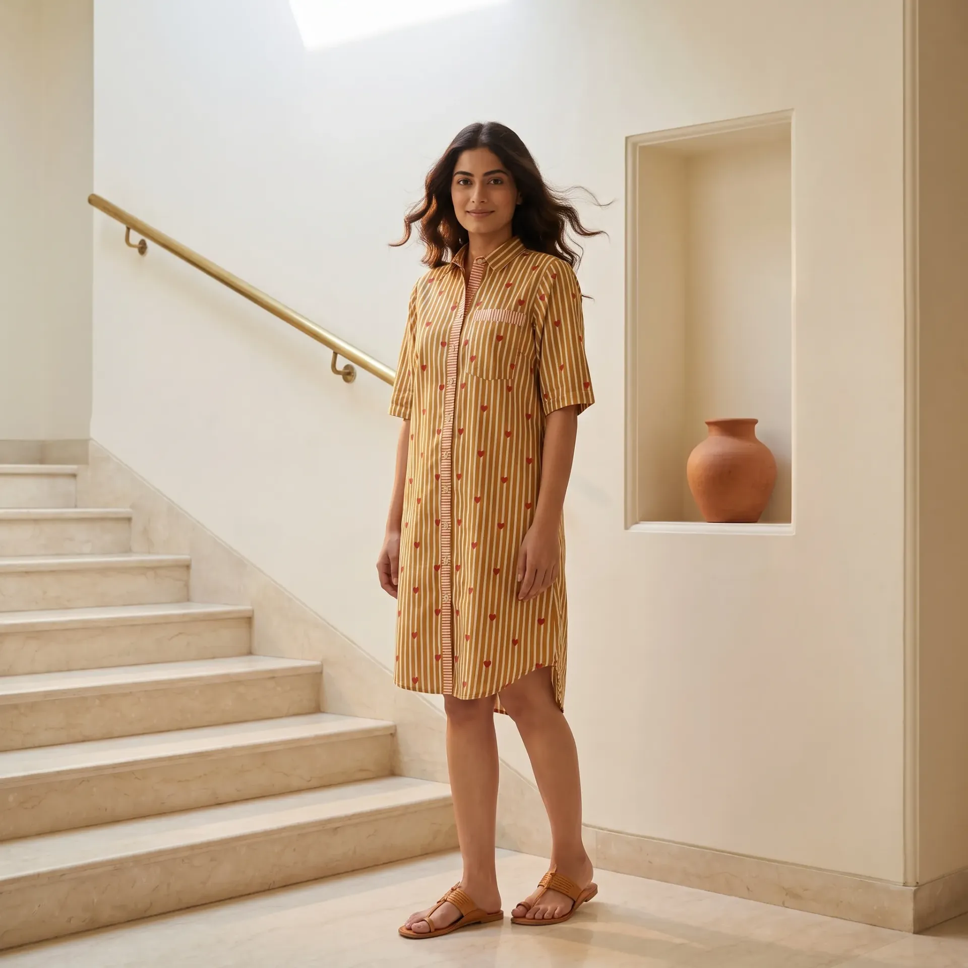 MEGHA HEARTS LONG SHIRT