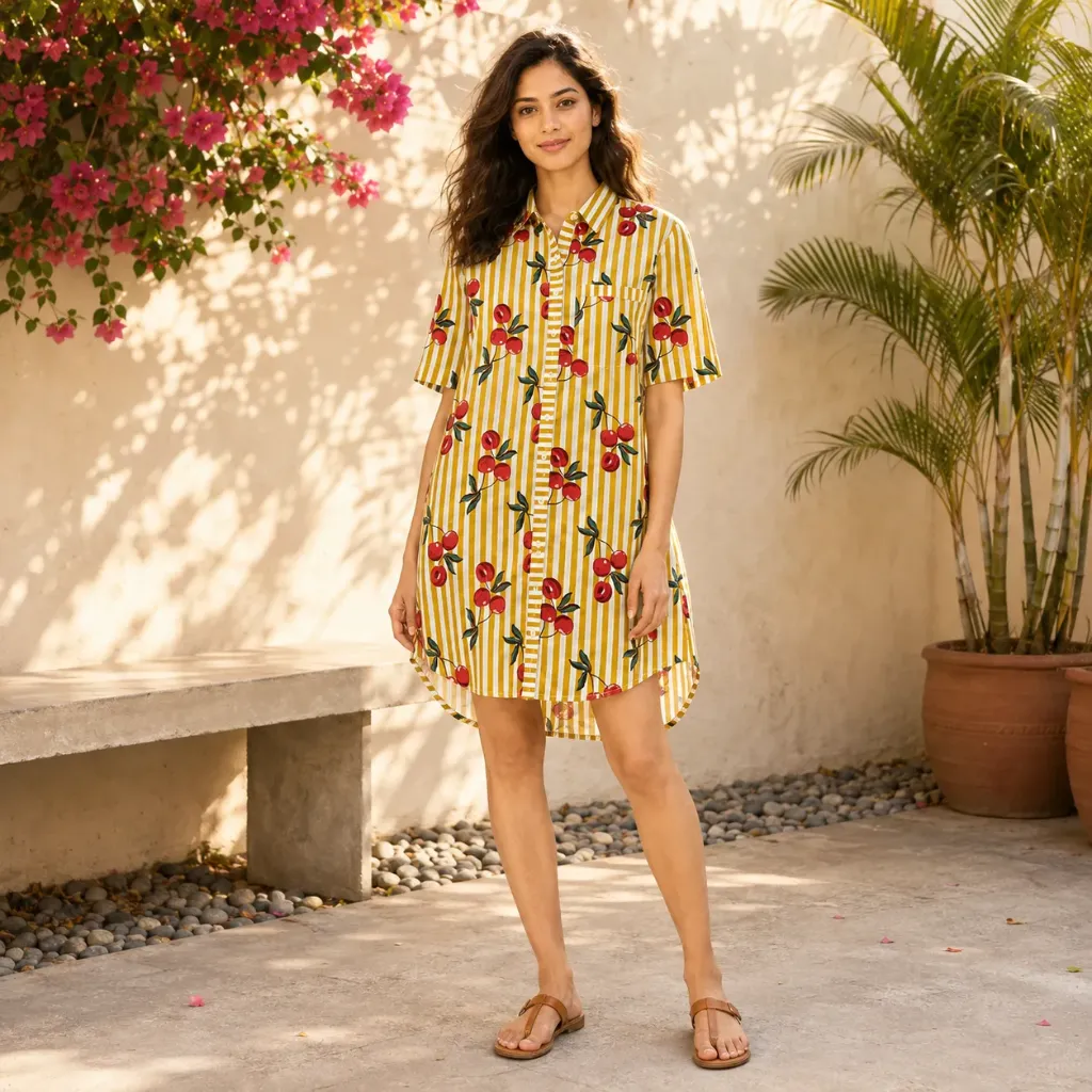 MEGHA FRUITS LONG SHIRT