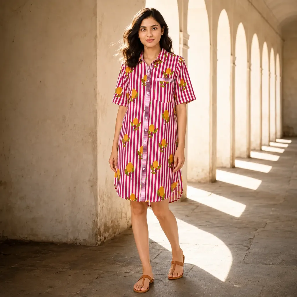 MEGHA FRUITS LONG SHIRT