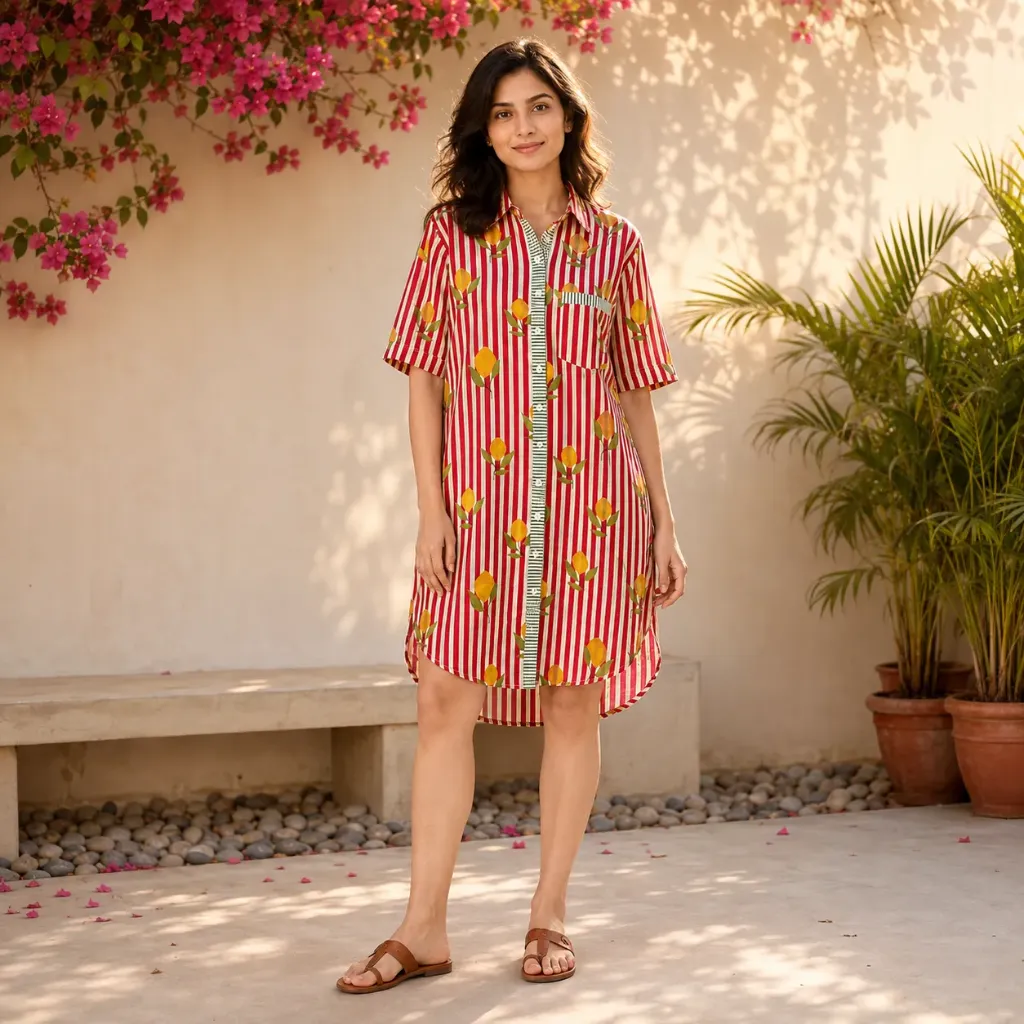 MEGHA FRUITS LONG SHIRT