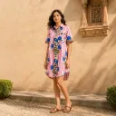 MEGHA FLORAL LONG SHIRT