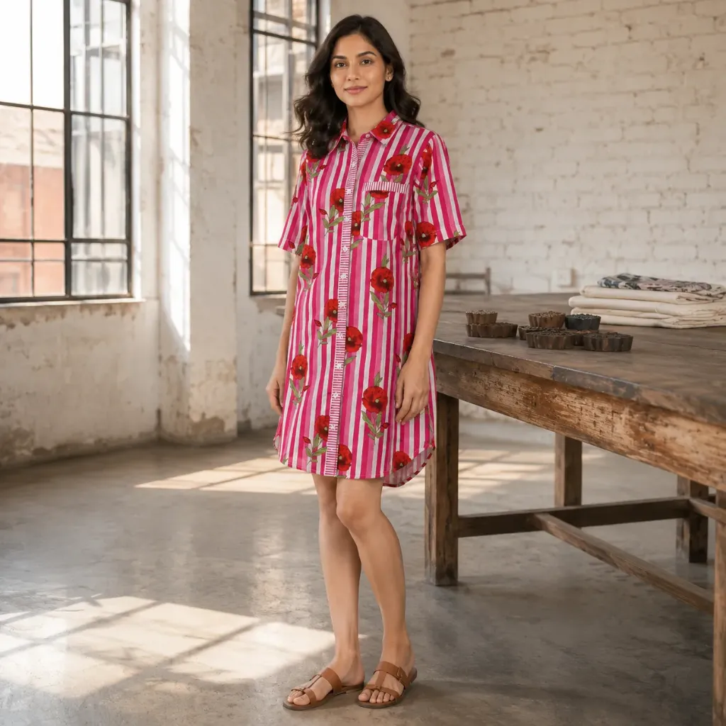 MEGHA FLORAL LONG SHIRT