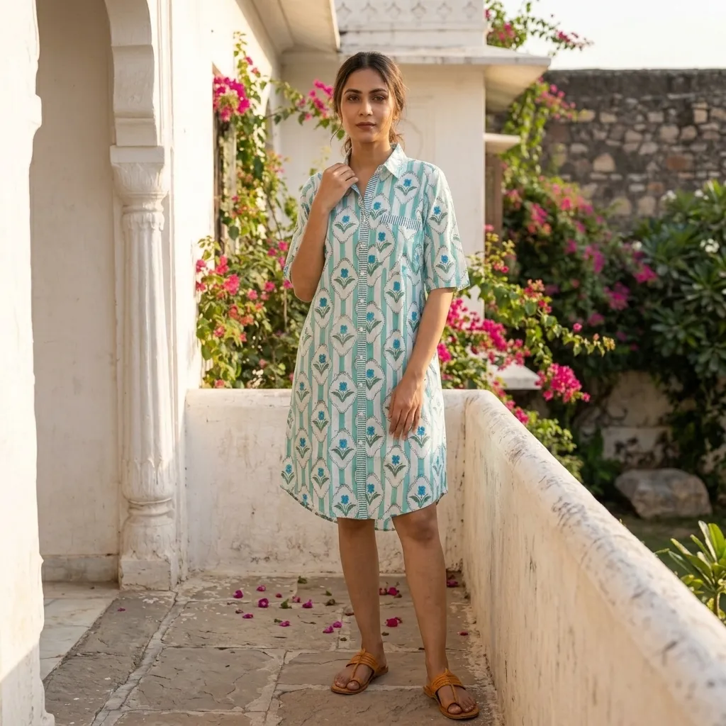 MEGHA FLORAL LONG SHIRT