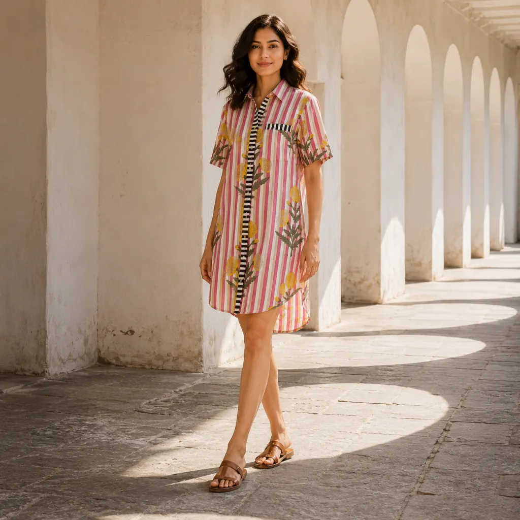 MEGHA FLORAL LONG SHIRT