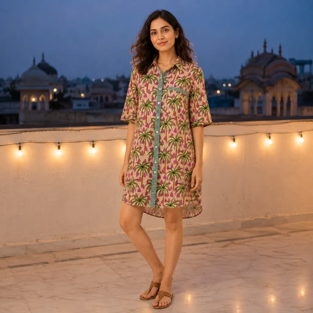 MEGHA TROPICAL LONG SHIRT