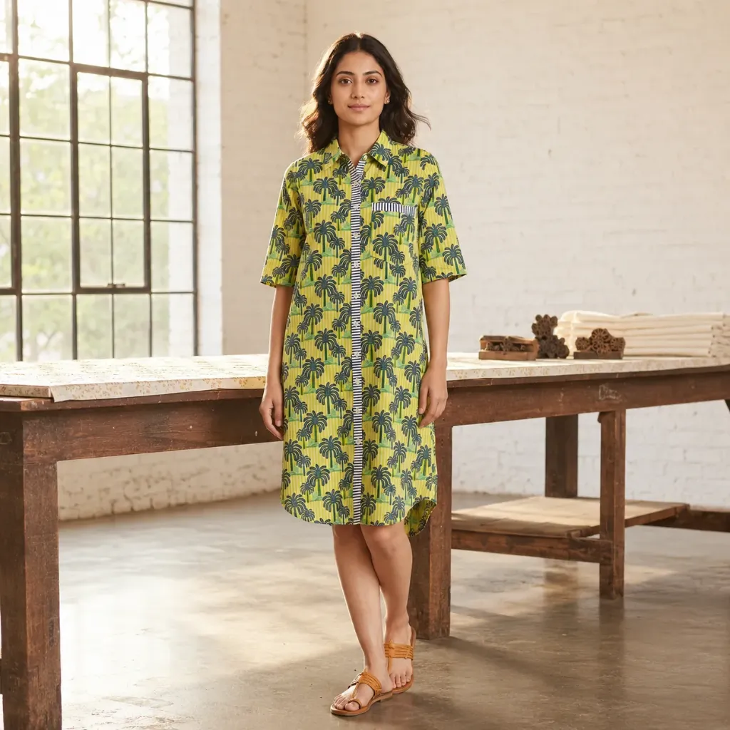 MEGHA TROPICAL LONG SHIRT